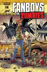 "Fanboys Vs Zombies" Issue #18 Cover - drawn by Jerry Gaylord (colors by Gabriel Cassata)